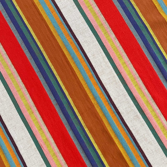 Ace&Jig becca top in cocktail size M cotton stripes EUC tank button down red - Picture 4 of 4